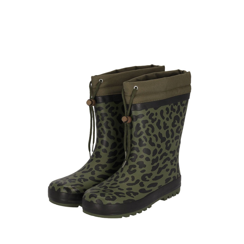 XQ Dames Regenlaars 000123886102 (fleecevoering) (Outlet) | Groen Print | 40