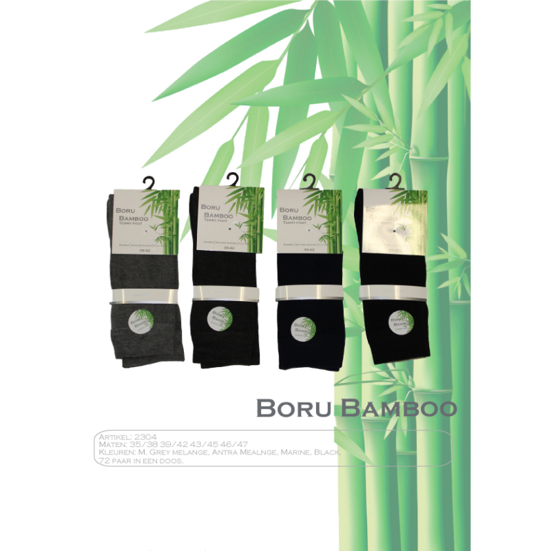 Bamboo Sokken Terry Foot 2304 (Outlet) | Marine | 39/42