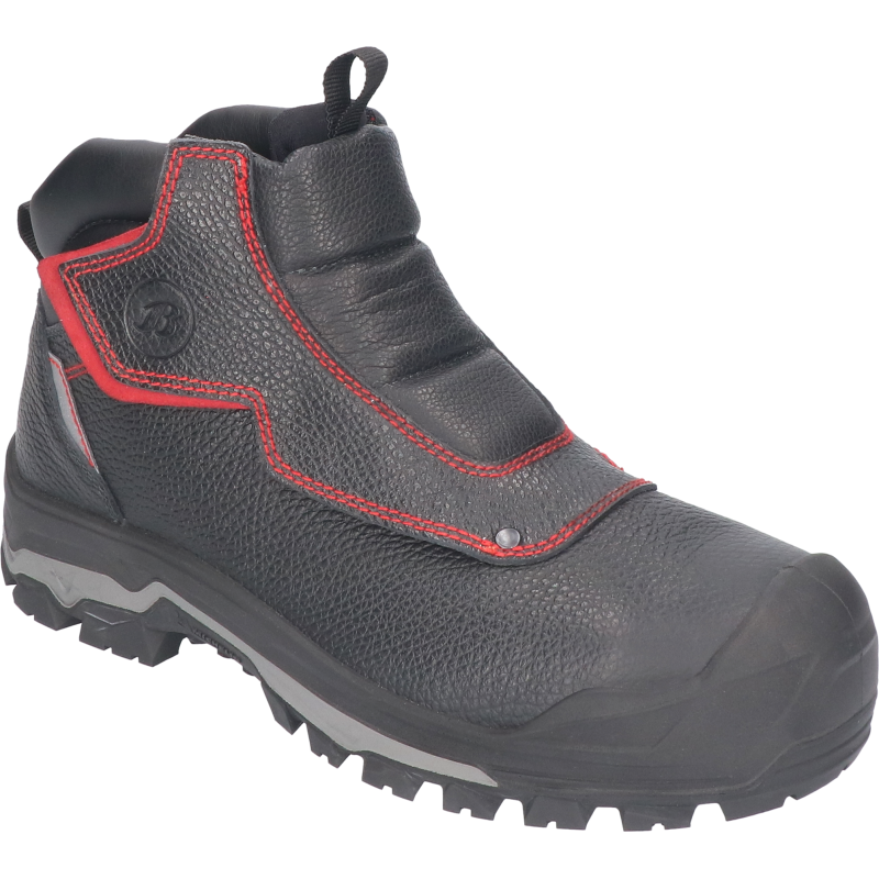 Bata Stur Scoria Mid S3 (Outlet) | Zwart/Rood | 38