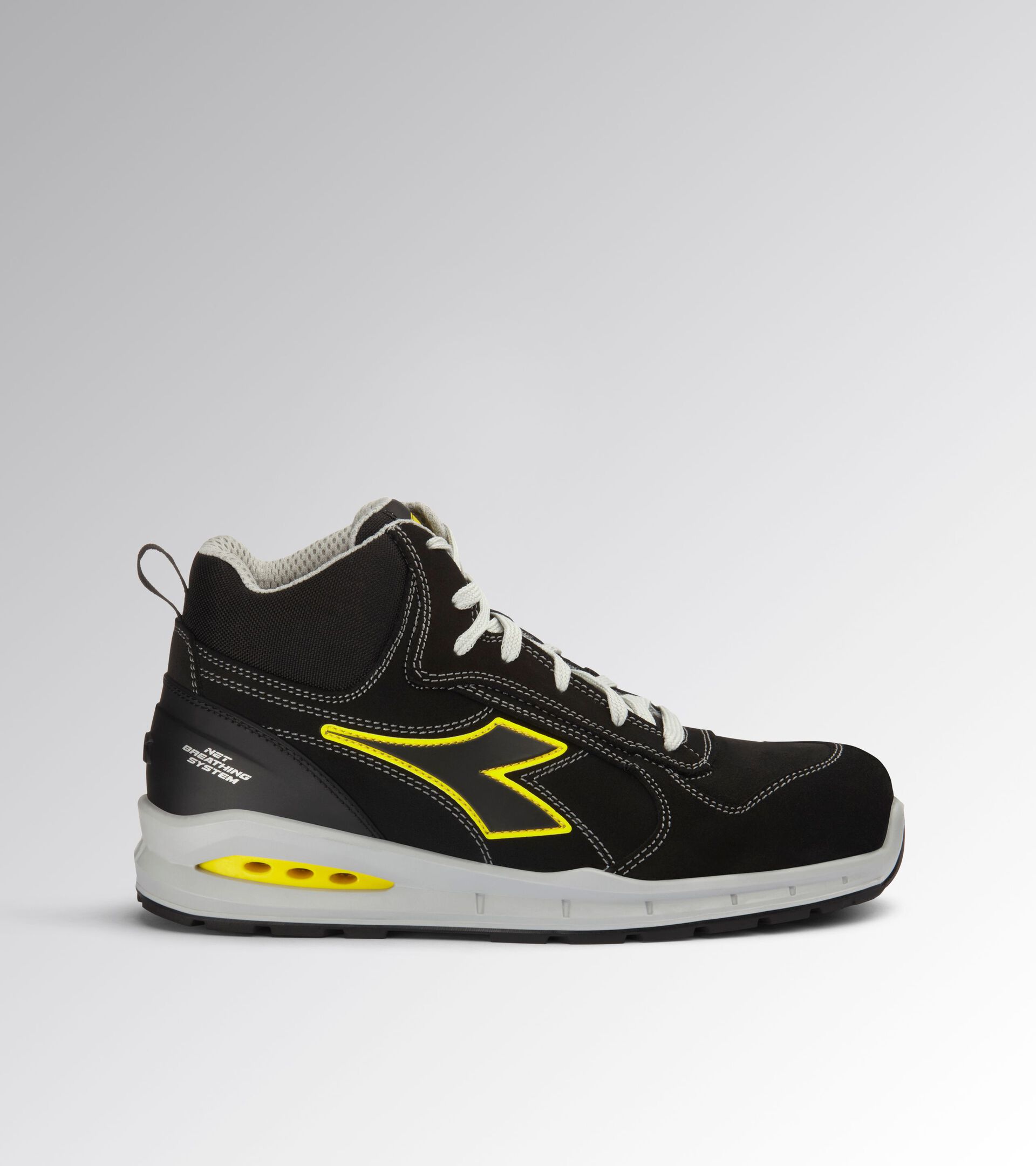 Diadora Run NET AB MID S3S 181149 (Outlet) | Zwart/Zwart C0200 | 44