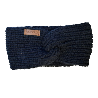 Pure Wool hoofdband met vlecht Ansu PEW-2209 | Legergroen | One Size