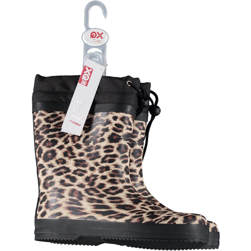 XQ Dames Regenlaars 000123886101 met fleecevoering (Outlet) | Panter | 40