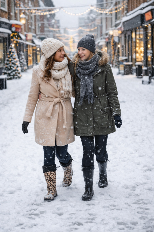 XQ Dames Regenlaars 000123886101 met fleecevoering (Outlet) | Panter | 40
